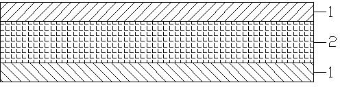 Lightweight and environment-friendly type fibrilia composite plate and preparation method thereof