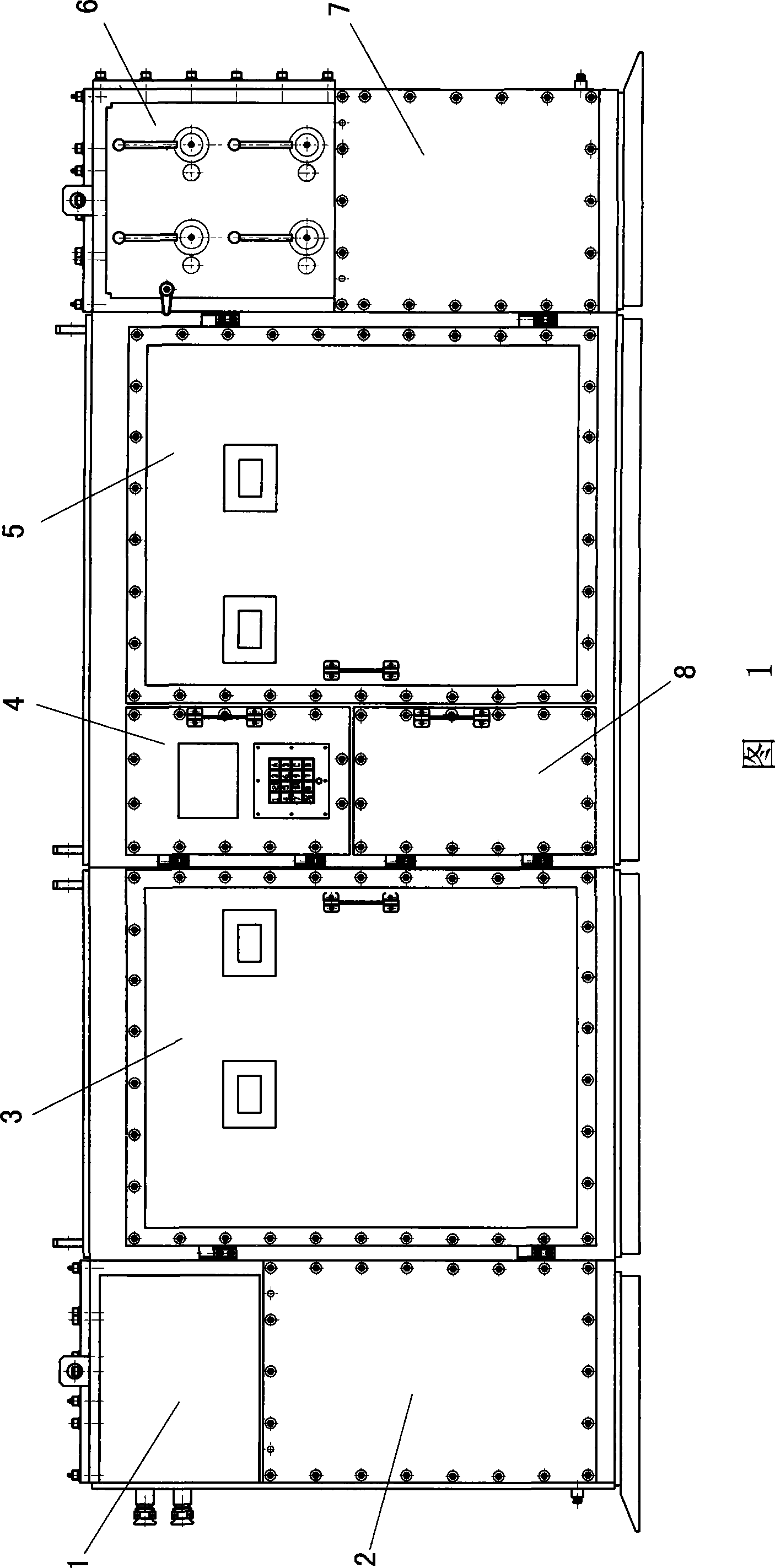 Combined frequency changer for mining