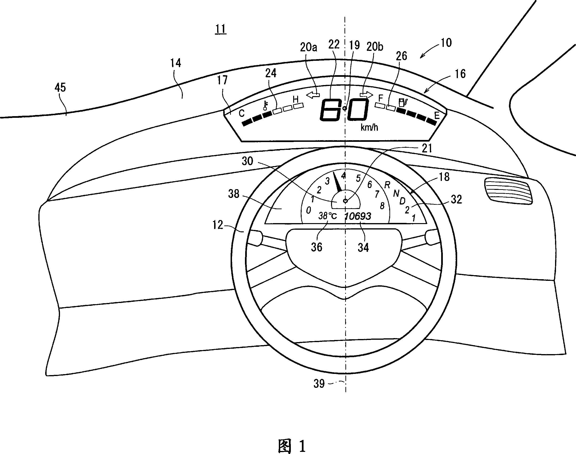 Vehicular instrument device, vehicle with vehicular instrument device