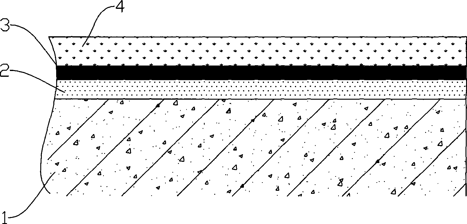 Acoustical insulation floor for construction and laying method thereof