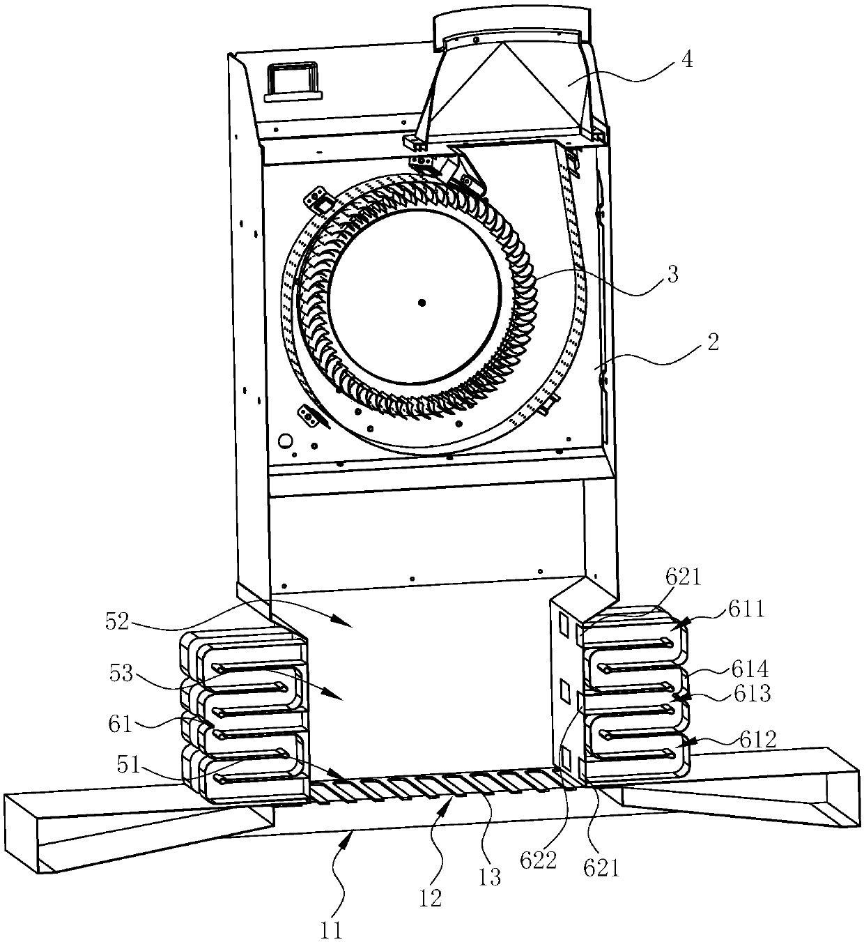 Range hood with noise reduction structure