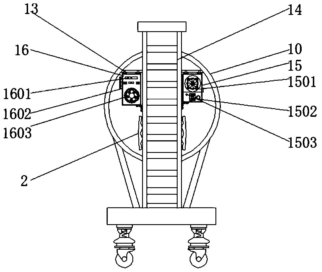 Device for uniformly mixing medicines under the condition of low rotating speed