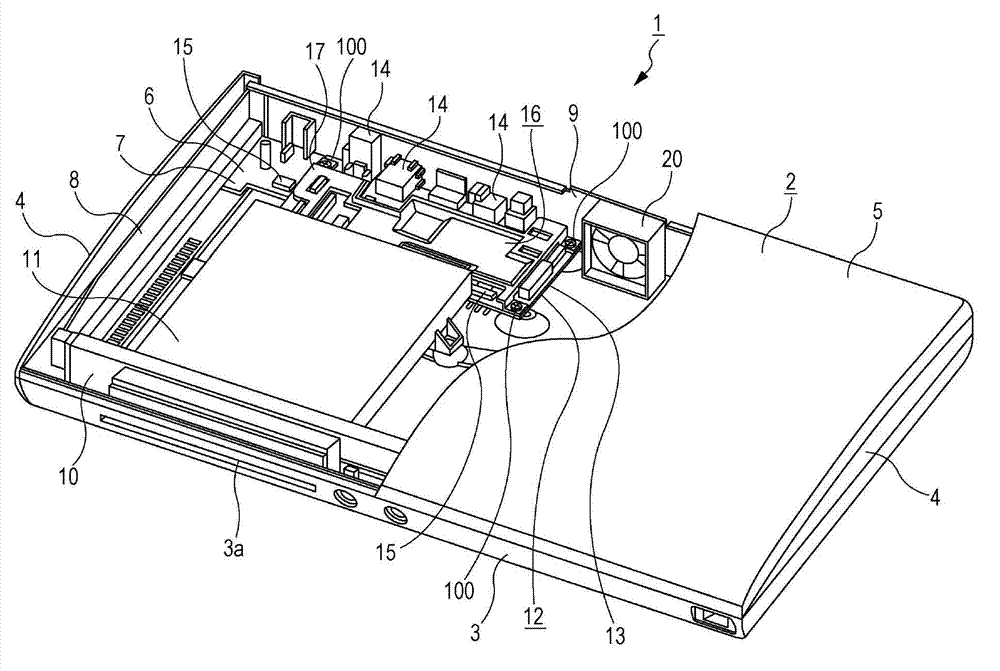 Heat dissipation structure and electronic apparatus