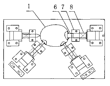 Shell lateral punching mold