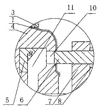 Shell lateral punching mold