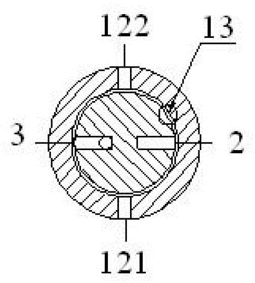 Rotary type differential motion proportional pressure regulating mechanism