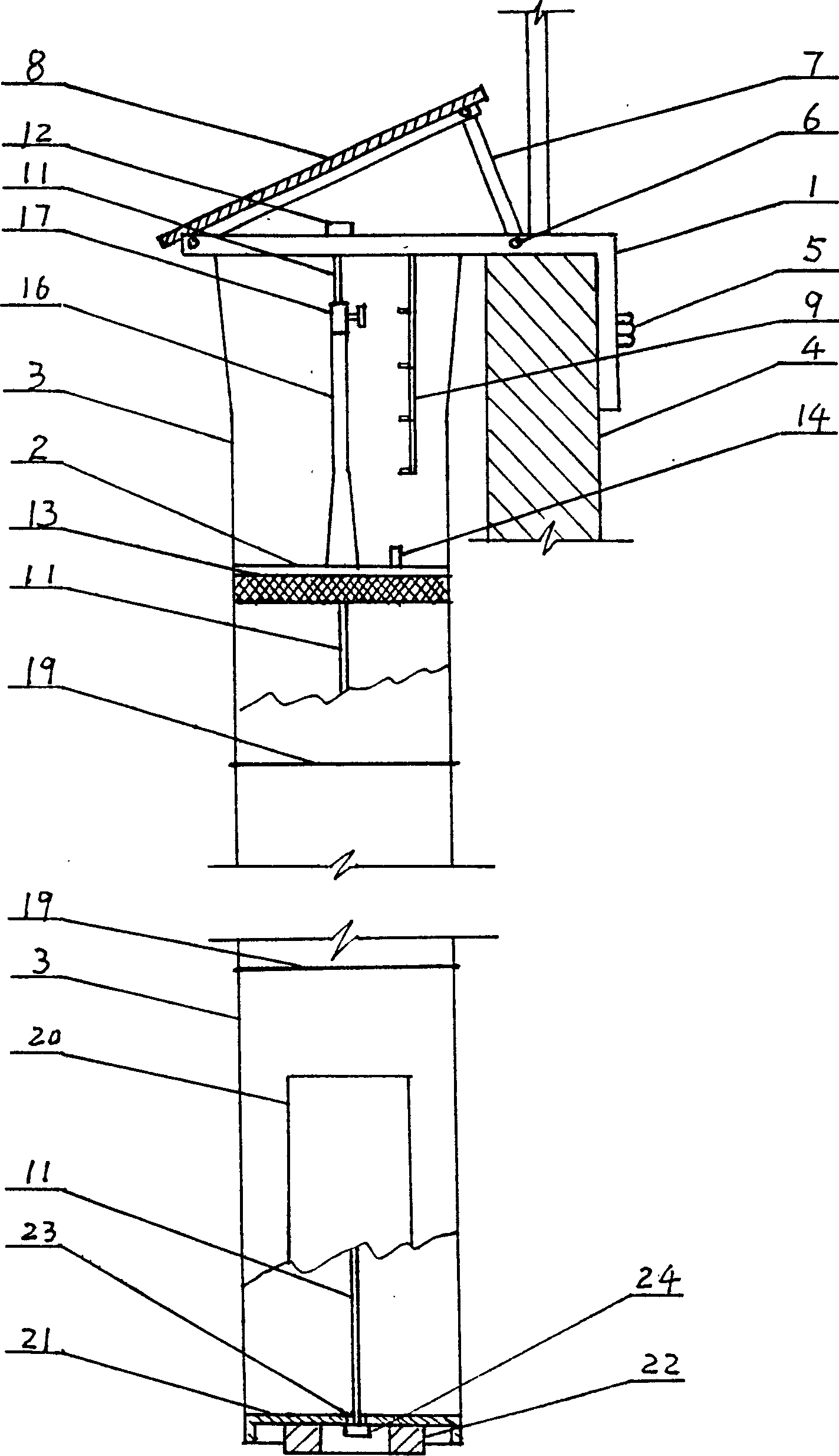 Air bag-type life saving device for high building fire use