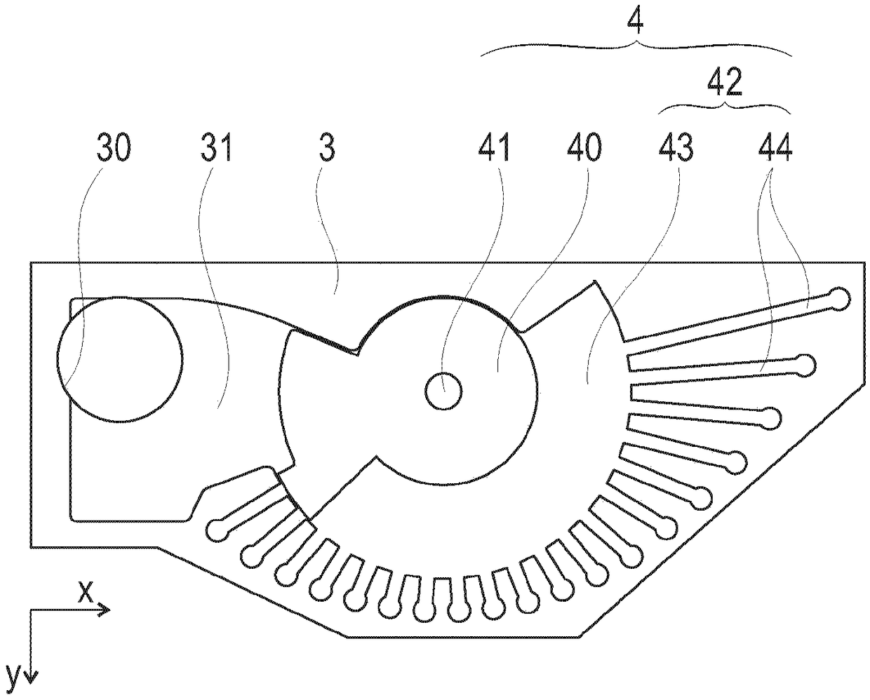 Apparatus for fixing objects by means of vacuum