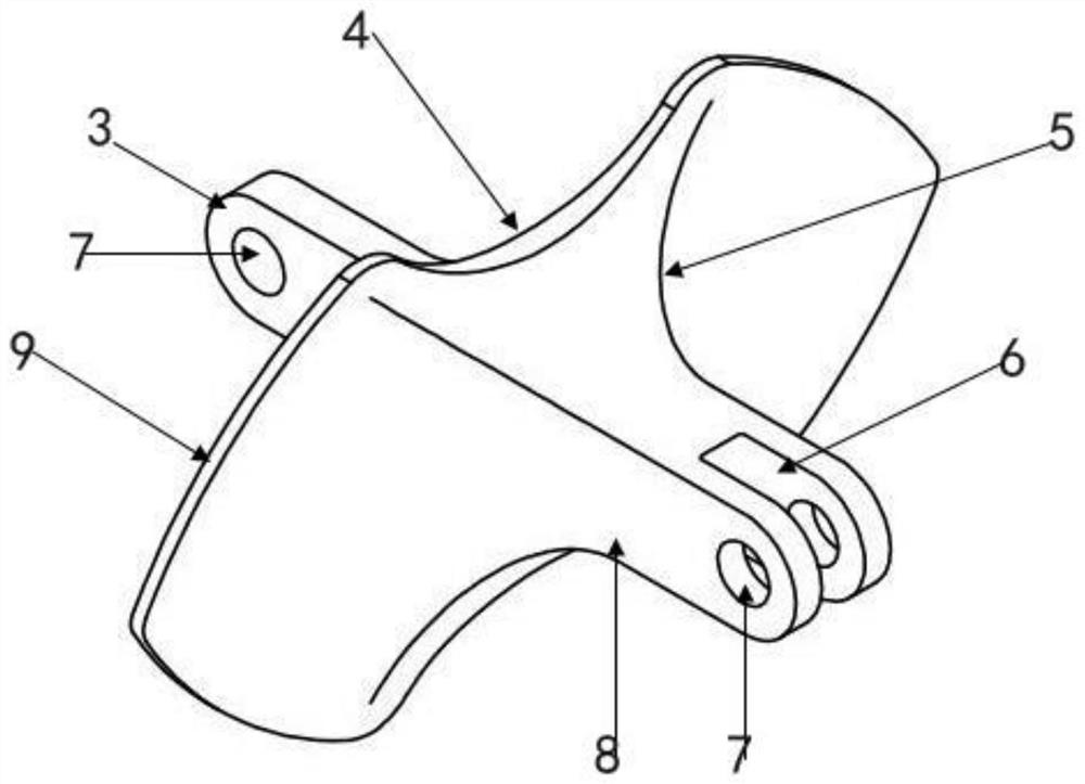 Chain link and chain provided with same