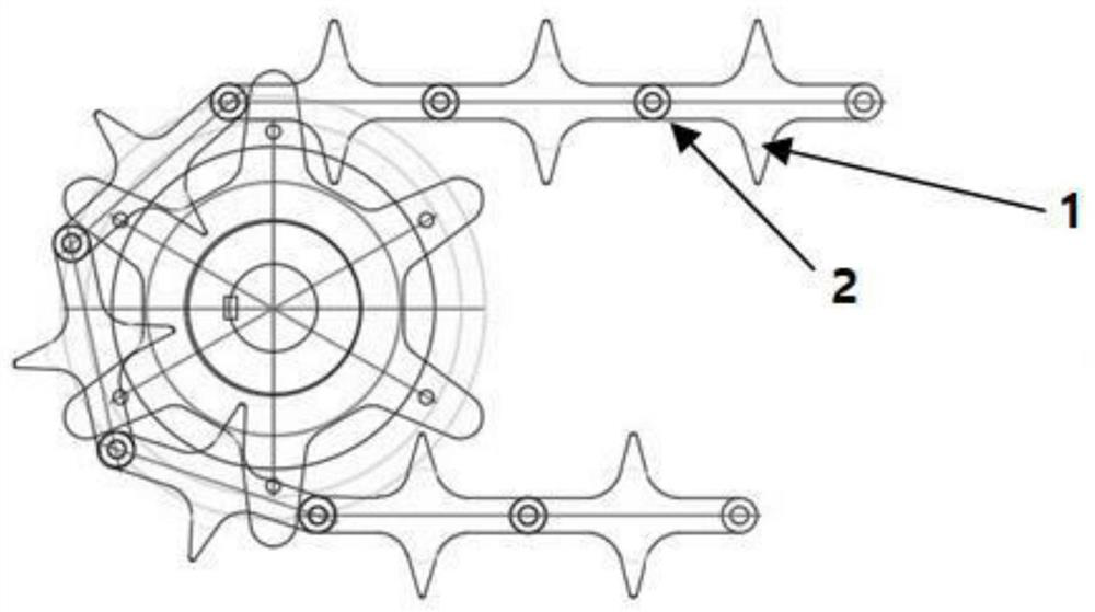 Chain link and chain provided with same