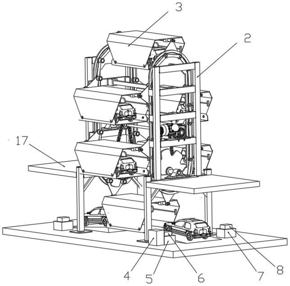 Light control system of vertical circulation intelligent garage