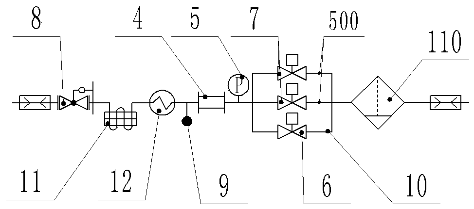 GIS air chamber decomposer detection device