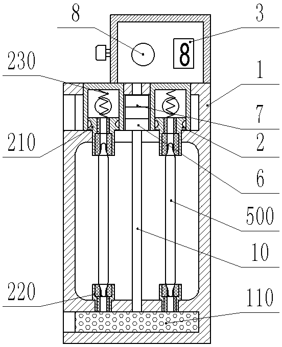 GIS air chamber decomposer detection device