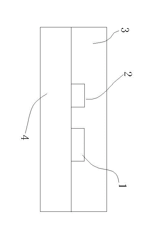 Integrated device for realizing light polarization beam splitting and rotation