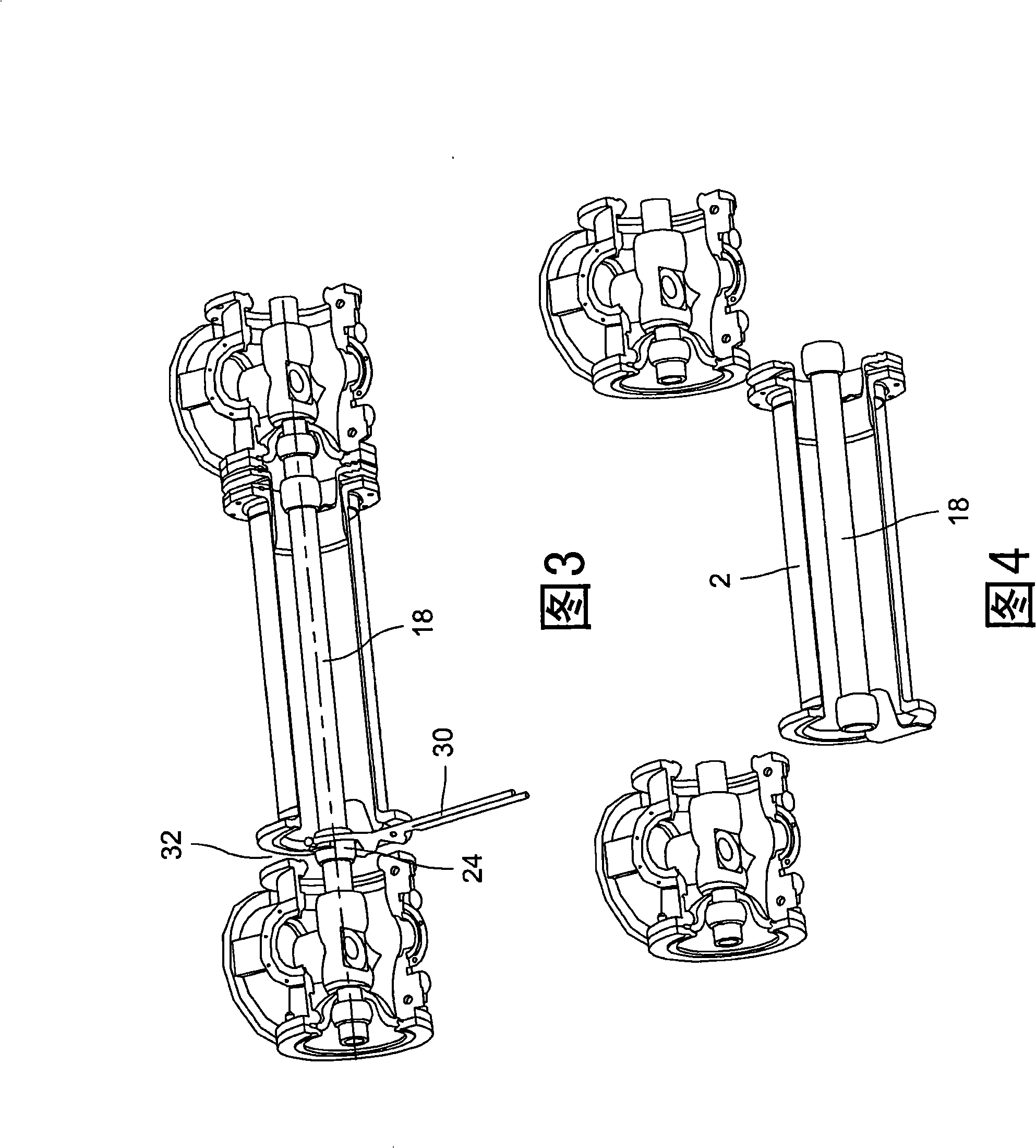 Installation of devices in a metal enclosure comprising two half-spacers for removal