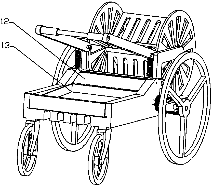 Roll-over type pineapple harvester