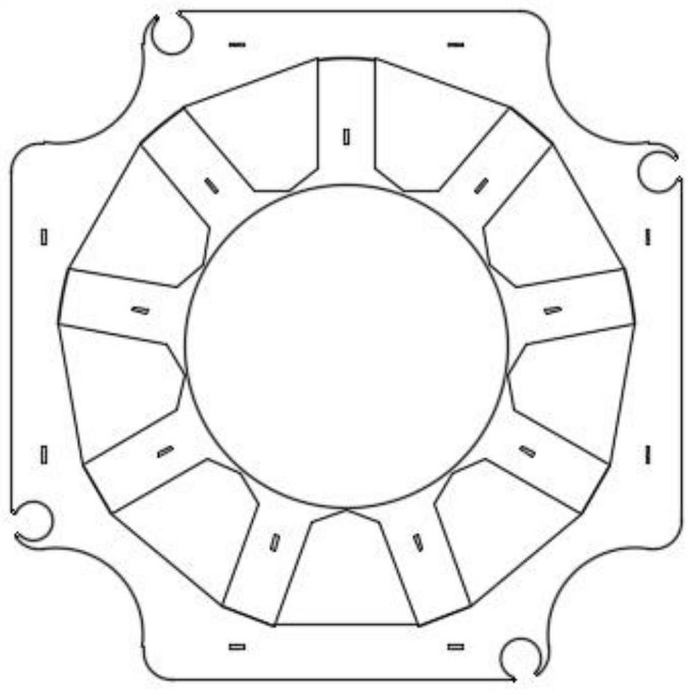 Tooth yoke separation type permanent magnet synchronous motor stator structure