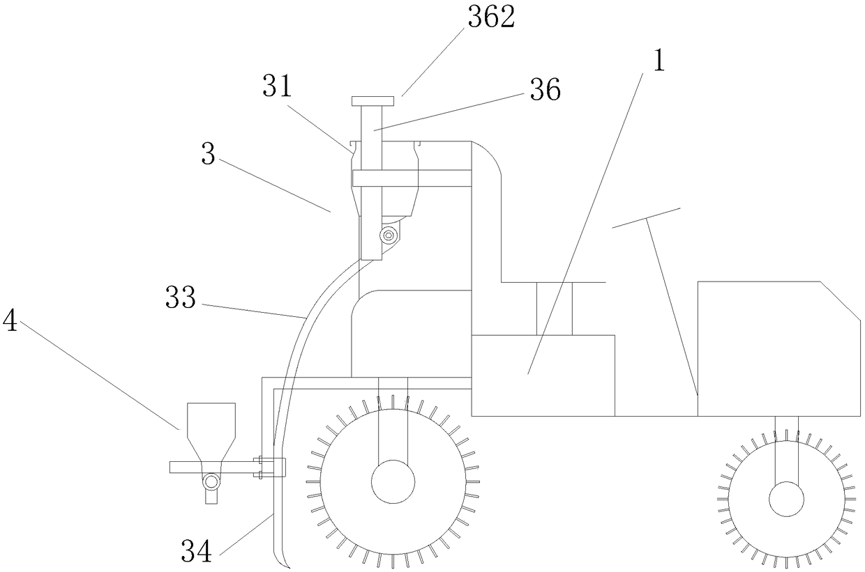 Planting machine with fertilization function