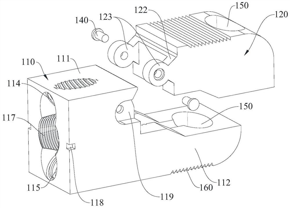 Lumbar vertebra posterior zero-incisura fusion cage, driving-in system and driving-in method