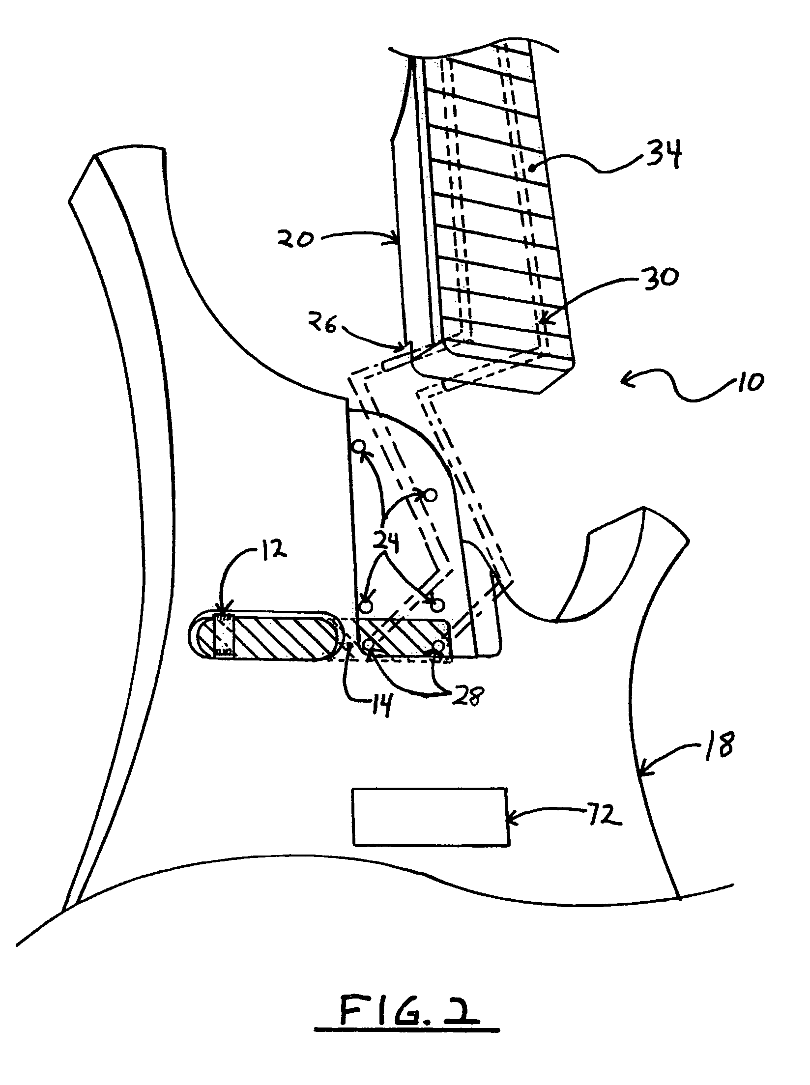 Stringed musical instrument convertible between fretted and fretless playing configurations