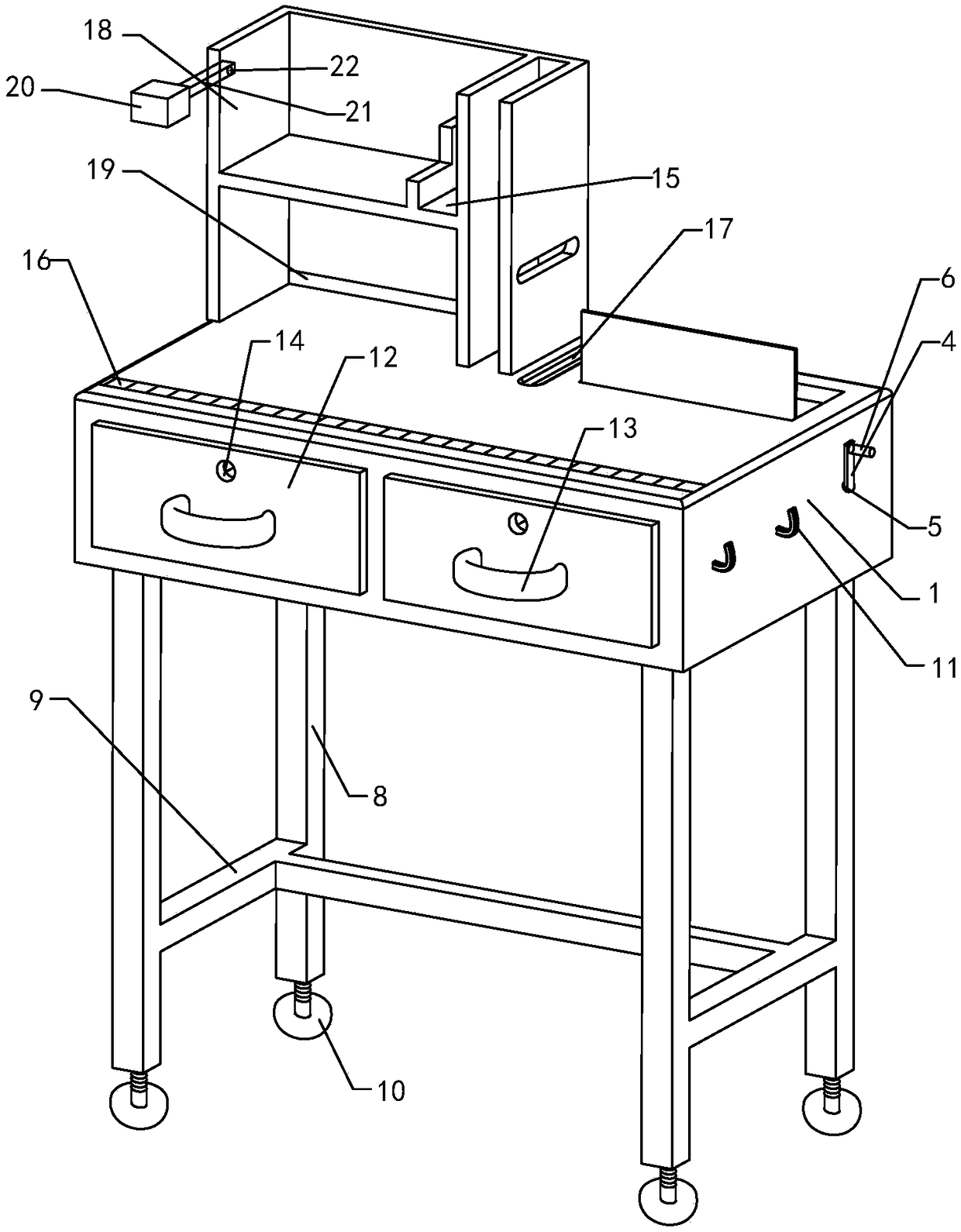 Multifunctional teaching memory desk for primary or secondary school student