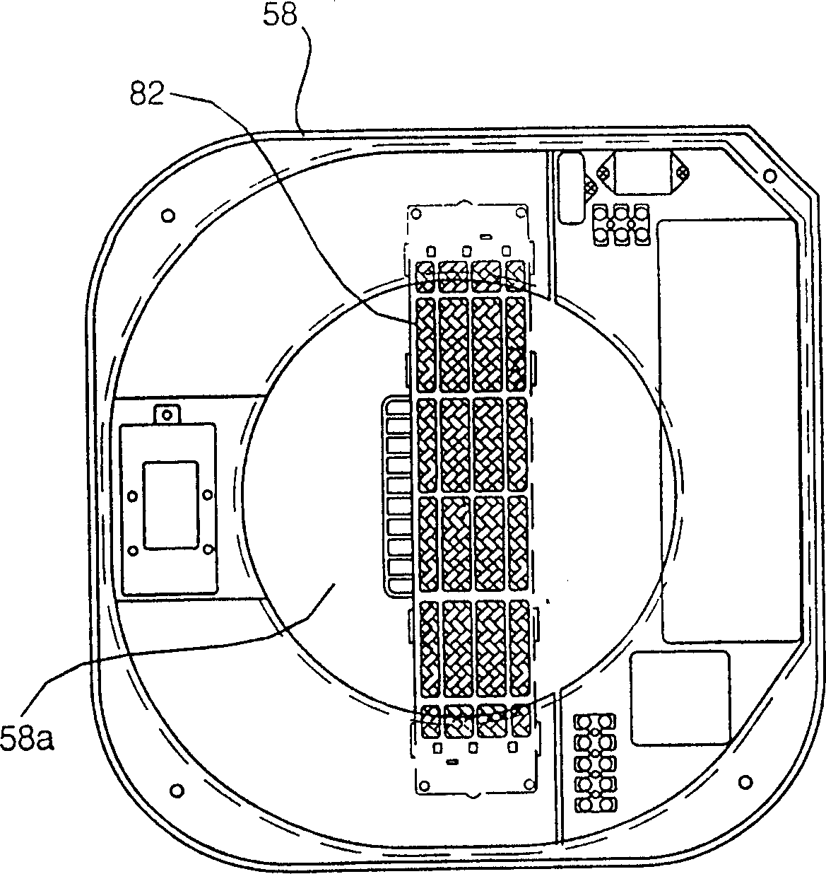 Ceiling board air conditioner with air cleaning device