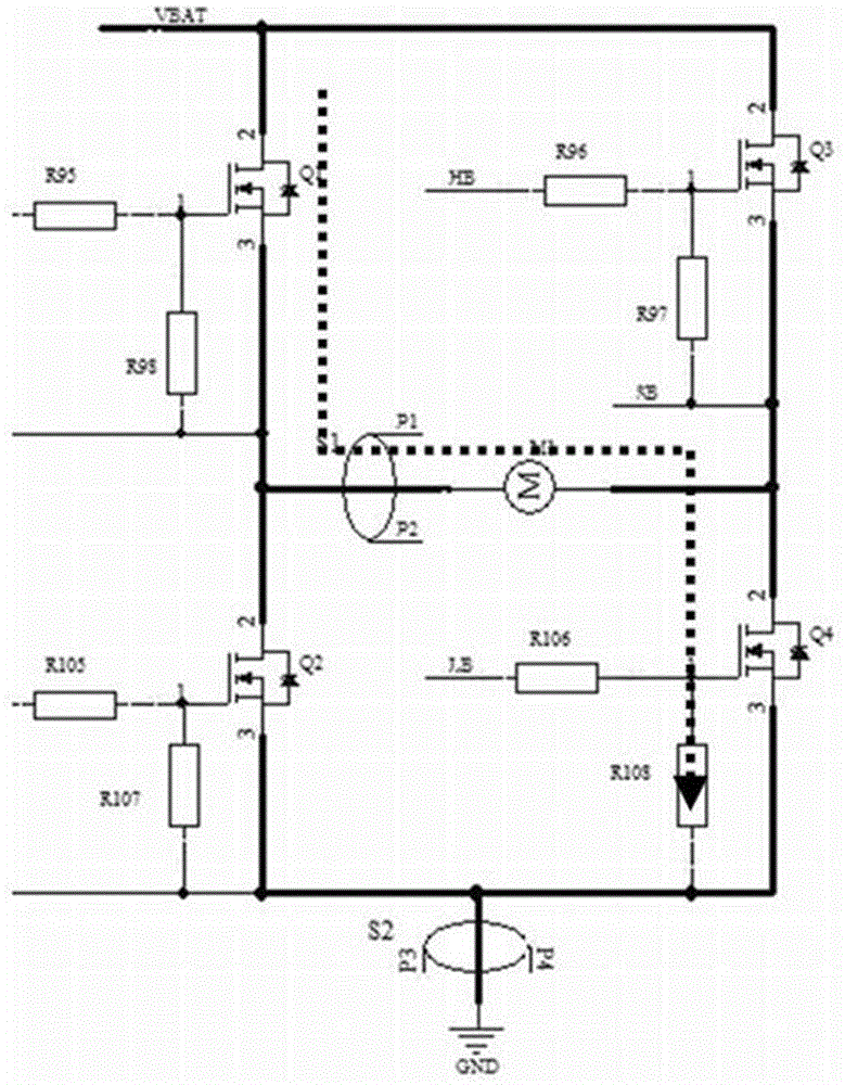 H-bridge driving circuit detection device and method in EPS system