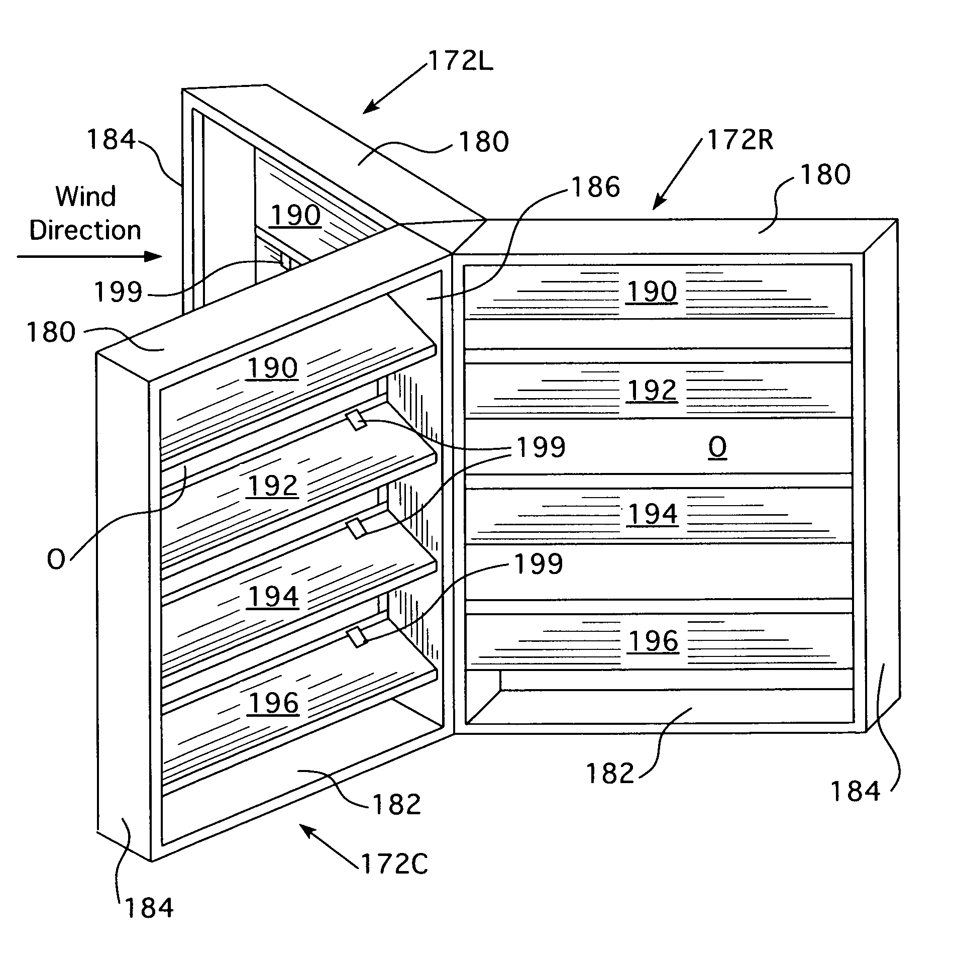 Vertical axis wind turbine with multiple flap vanes