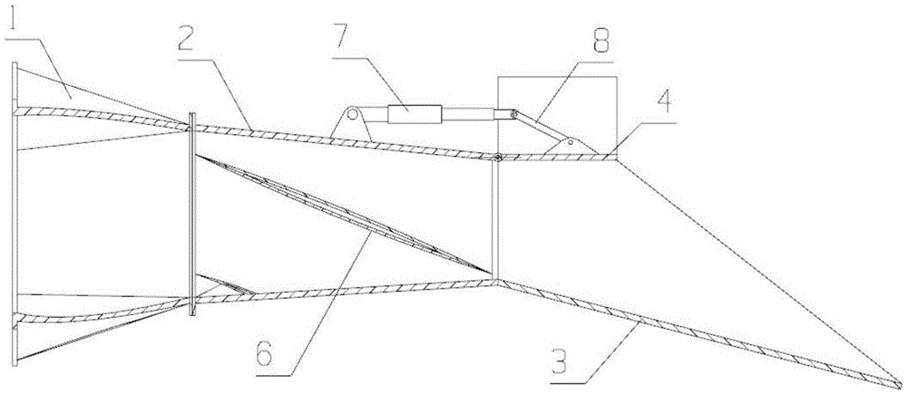 A Novel Two-Element Unilateral Expansion Nozzle