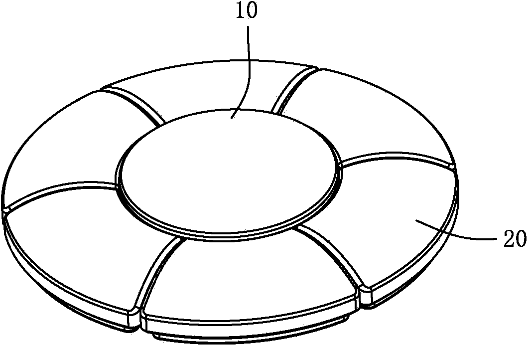 Modularized combination ceiling lamp