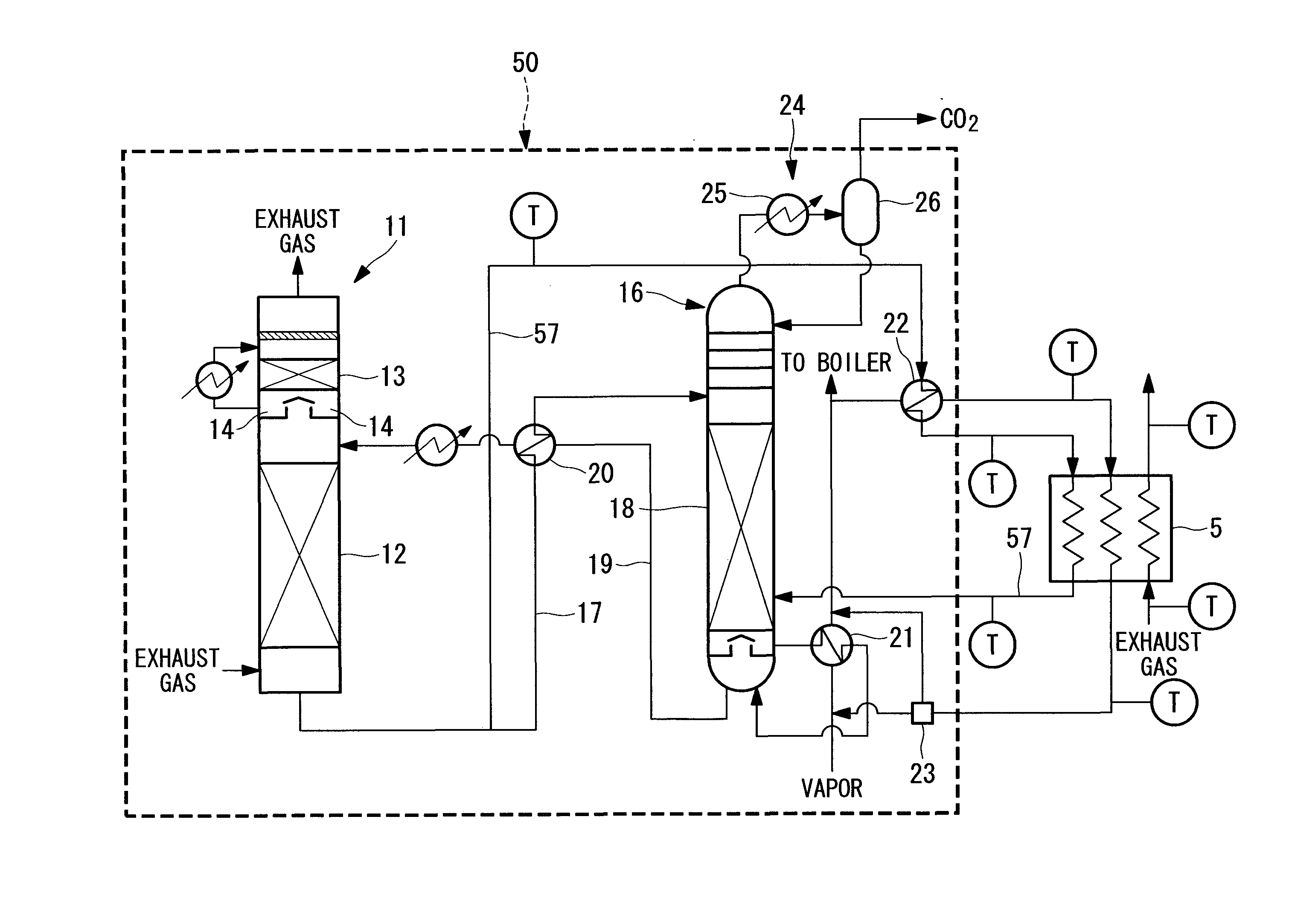 Exhaust gas treatment system