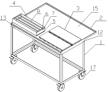 Forming die unloading vehicle