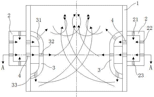 Swirl type cooling system of sleeve limekiln