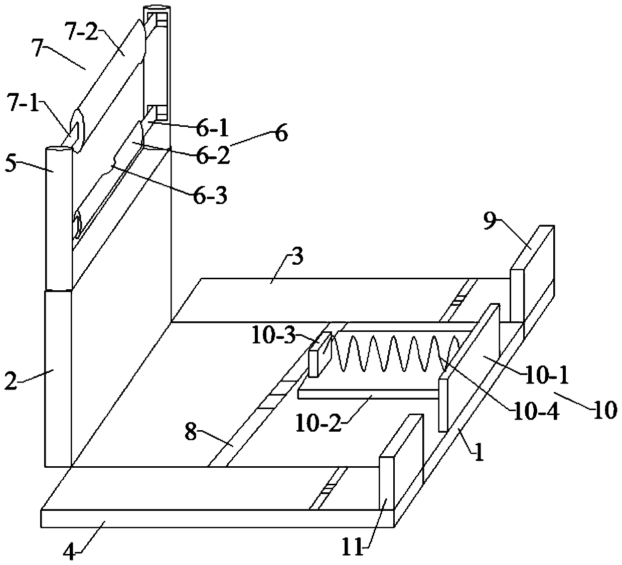 A kind of aerobics flexibility auxiliary training device