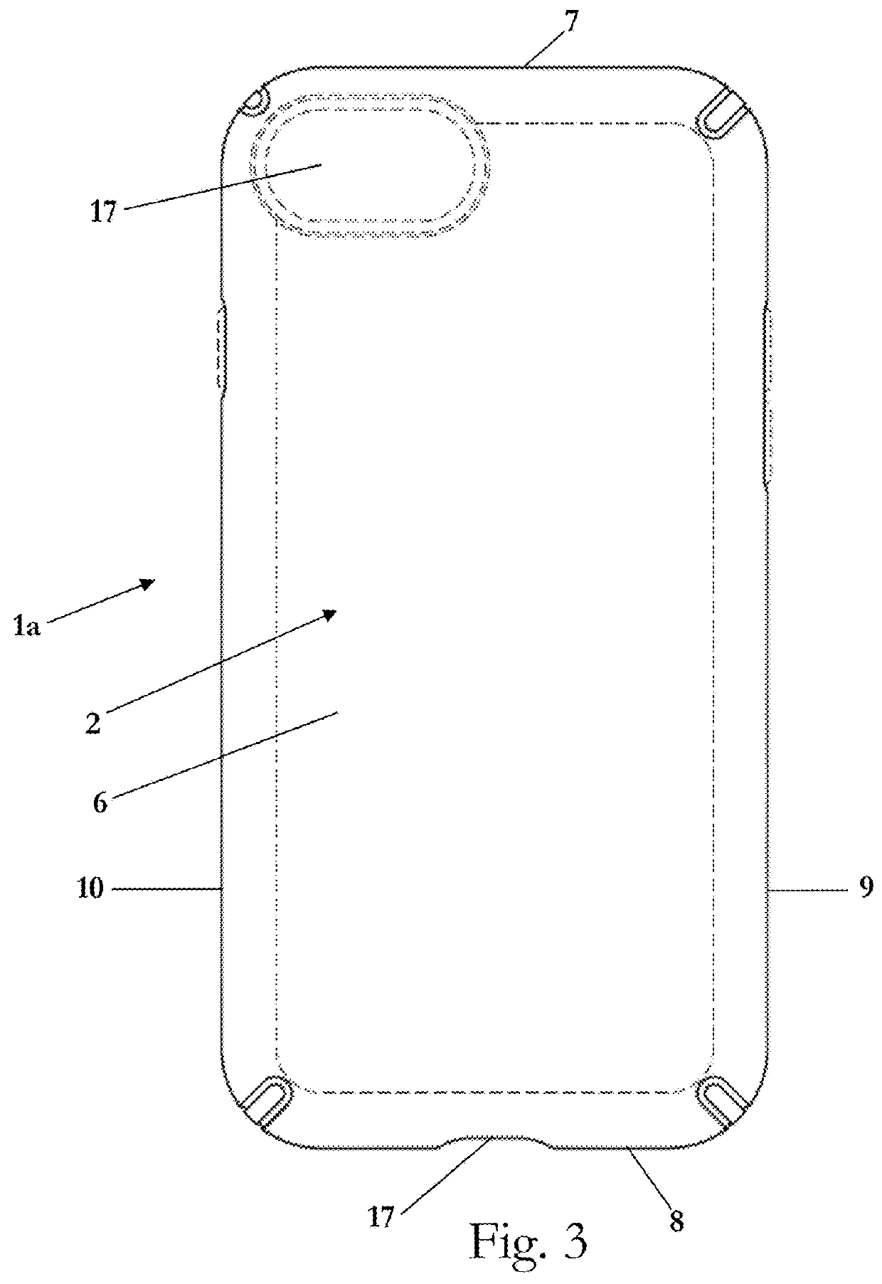 Folio Case with Card Holder and Shock-Absorbing Impact Geometry