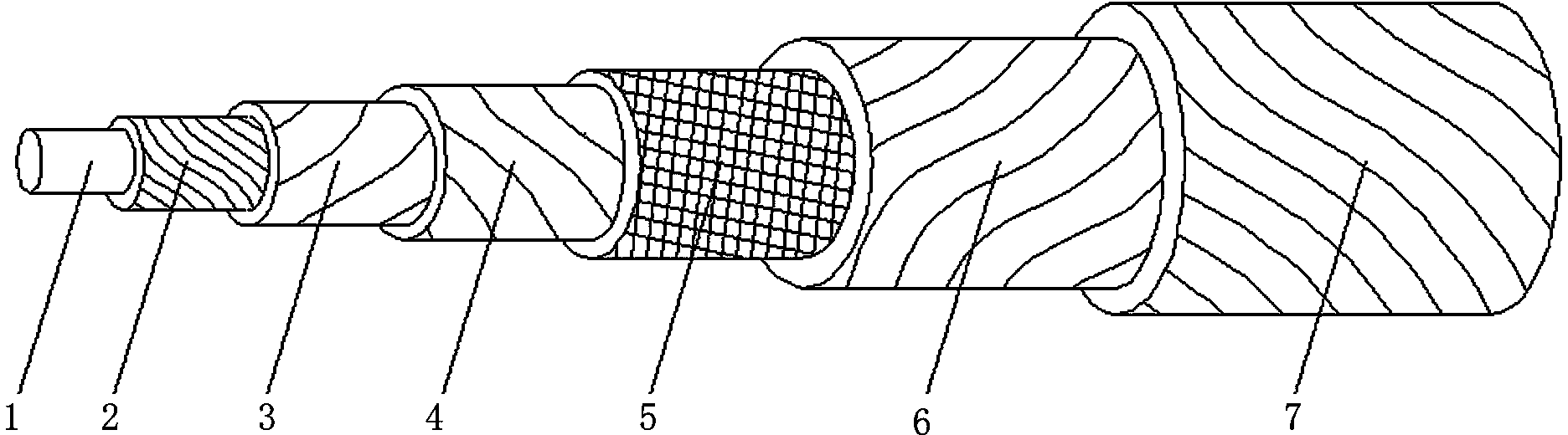 Phase-regulated cable for spaceflight, and method for preparing same