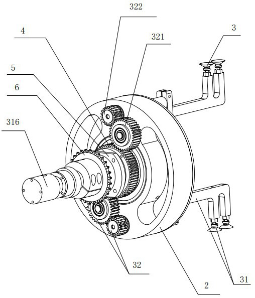 Packaging box discharging device