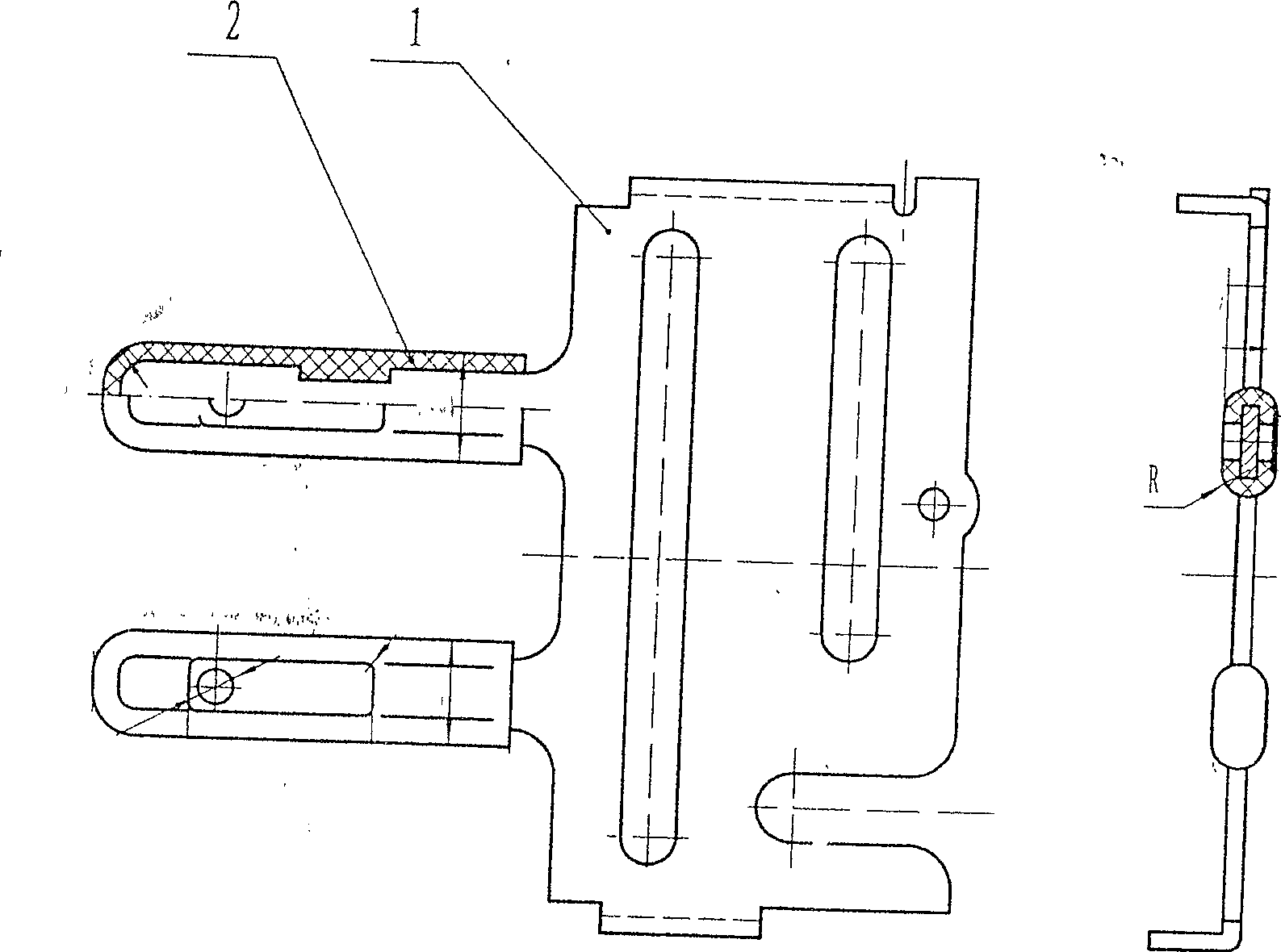 Method and device for positioning working position of double power supply switch device circuit breaker