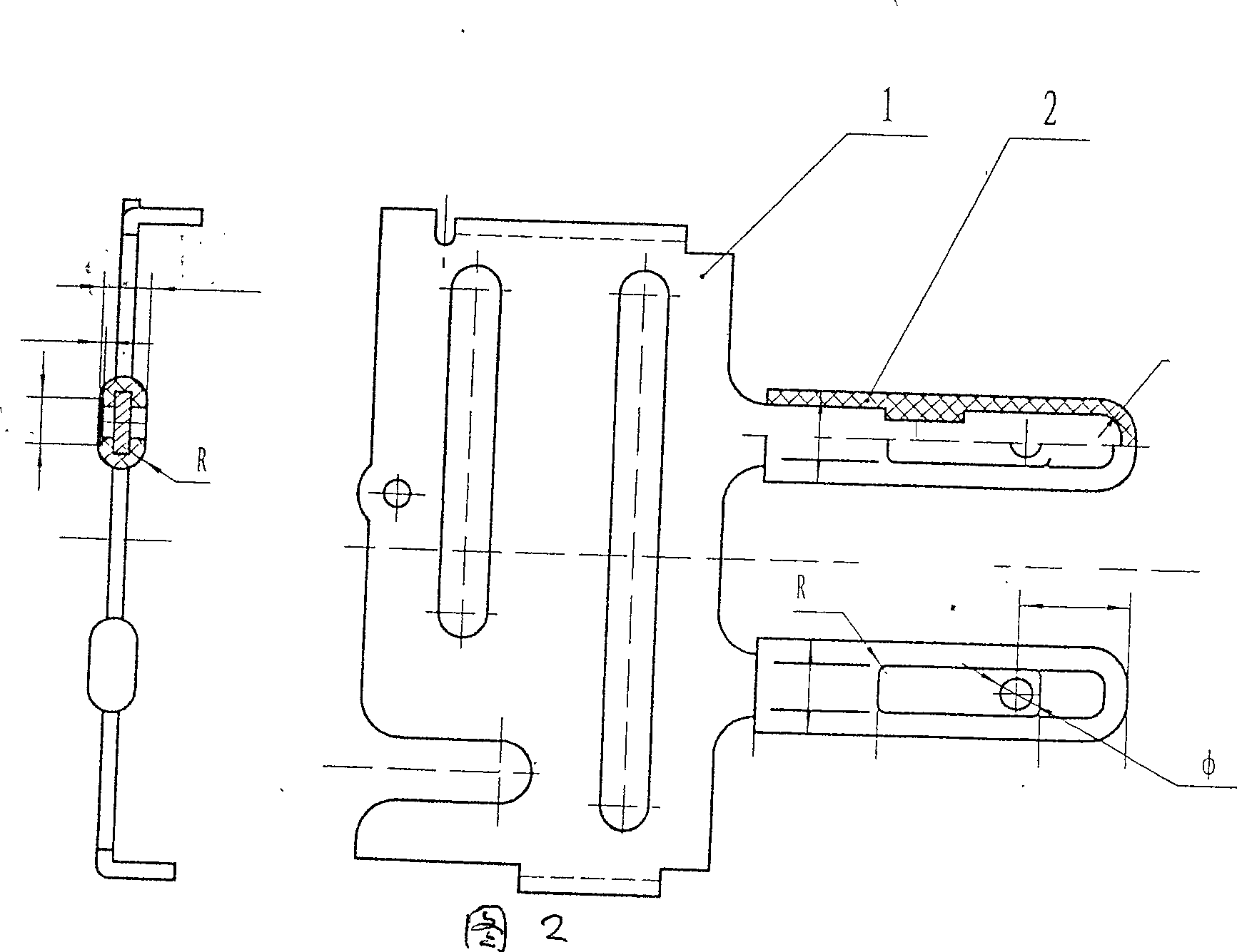 Method and device for positioning working position of double power supply switch device circuit breaker