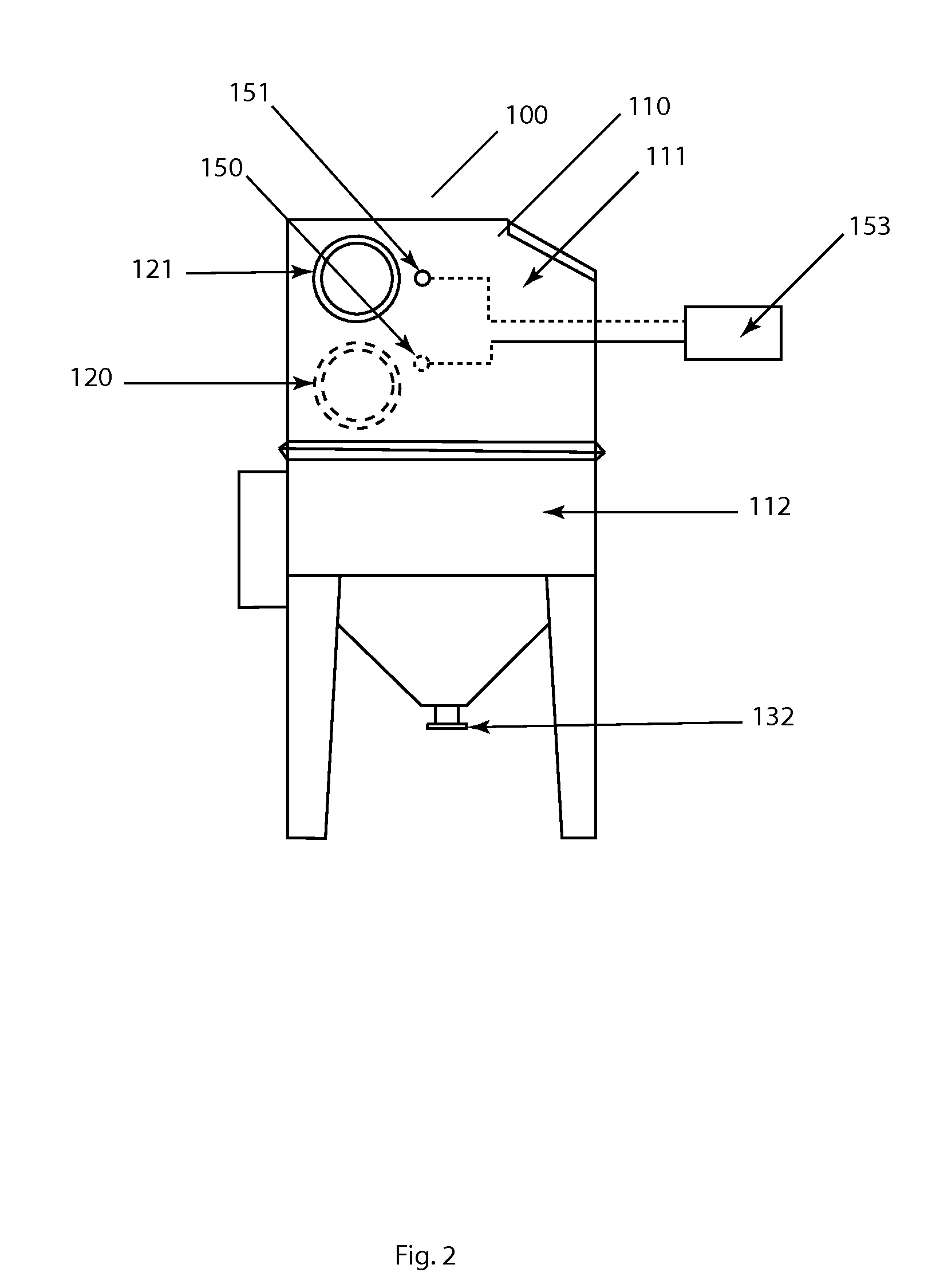 Modified wet scrubber for removal of airborne toner