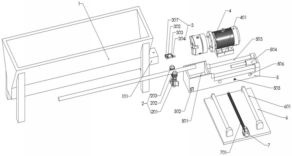 Intelligent manufacturing integrated threading machine for a building