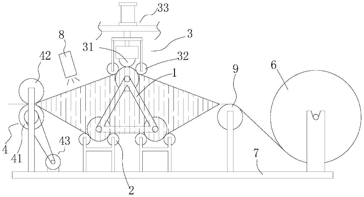 Woven bag printing device