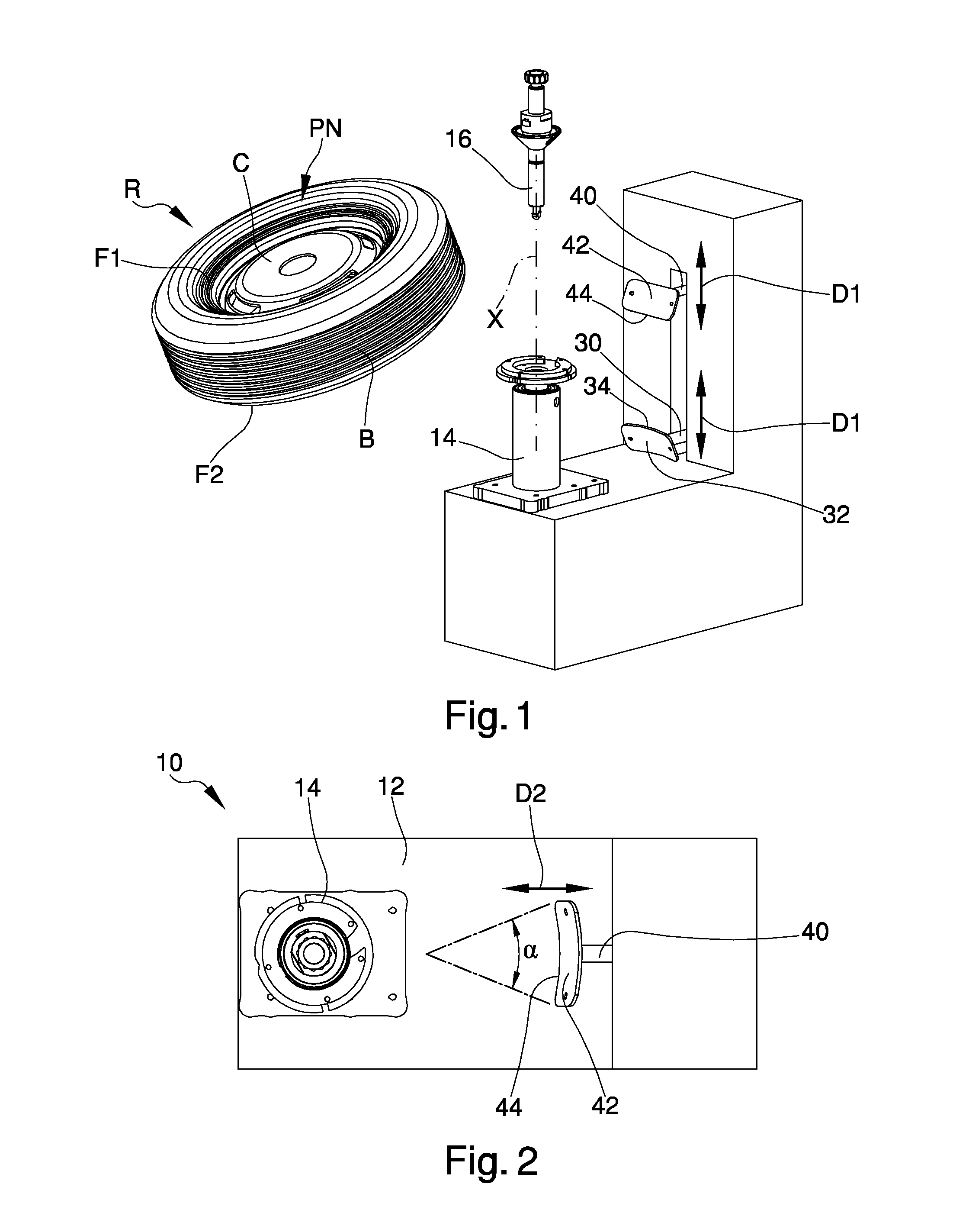 Tyre-changing machine