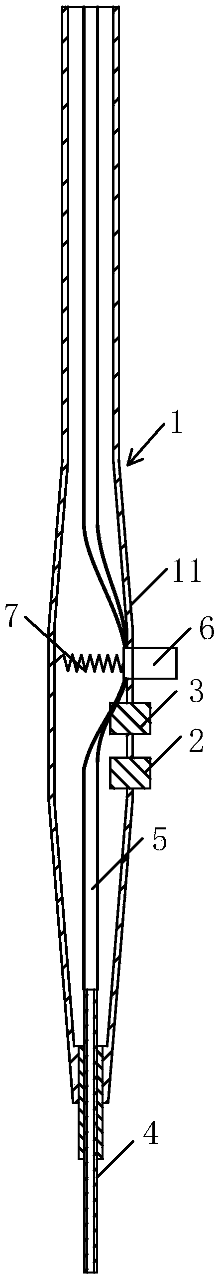 Water injection high-frequency endotherm knife for operations