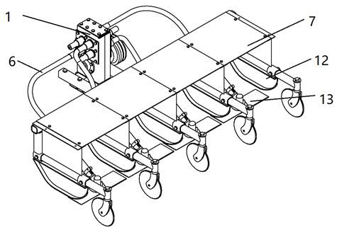 Working head of a multi-blade horizontal weeder and leak-proof weeding method