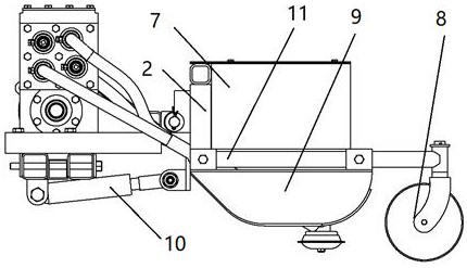 Working head of a multi-blade horizontal weeder and leak-proof weeding method