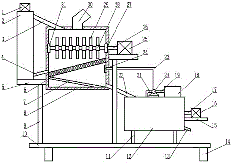 Two-stage crushing device for graphite for manufacturing negative electrode materials for lithium ion batteries