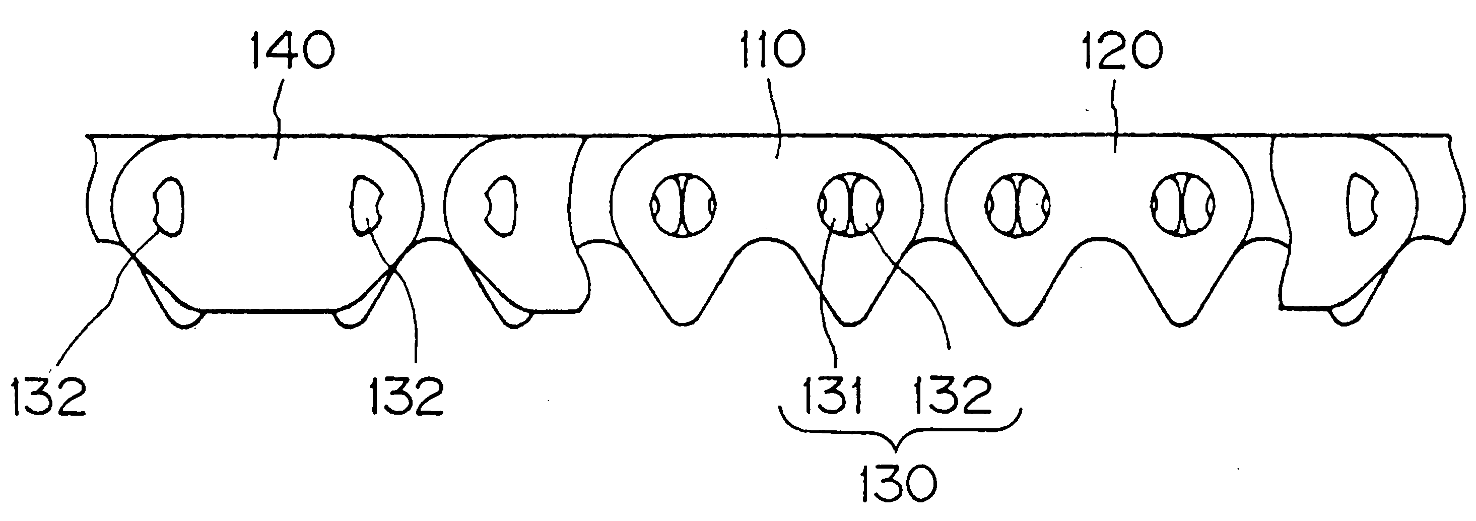 Silent chain transmission device