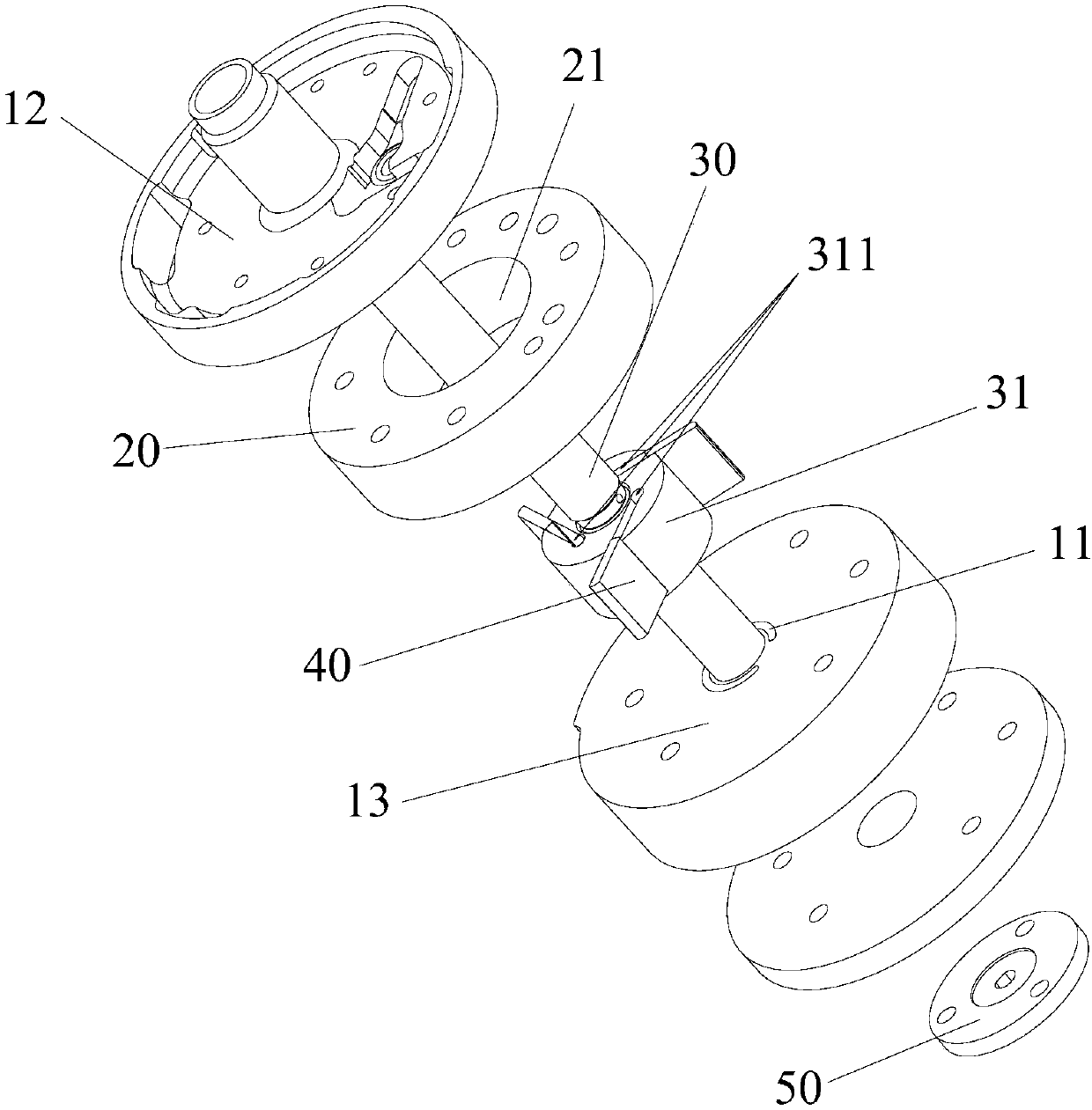 Pump body component and compressor with it