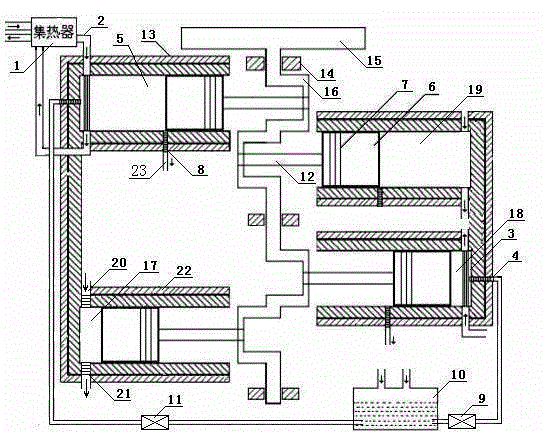 A horizontally opposed high-voltage and low-voltage power equipment and its work method